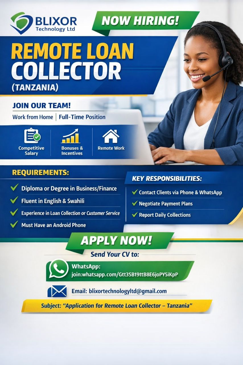 Jobs at Blixor Technology Ltd, Ajira Mpya Blixor Technology Ltd, Blixor Technology Ltd Jobs 2026, Nafasi za Kazi Blixor Technology Ltd, Ajira Mpya 2026, AJIRA TANZANIA 2026, AjiraLeo Tanzania, JOBS TANZANIA, Jobs 2026.