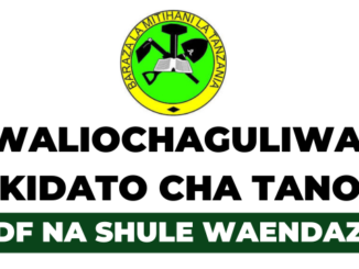 Waliochaguliwa Kidato Cha Tano 2026, Form Five Selection 2026, Form 5 Selection 2026, Form Five Selection Results, Selections Form Five 2026